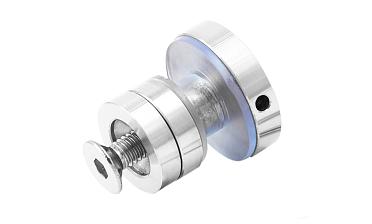 Крепление трека к стеклу AISI 304 шлифованное t449 SSS  купить в Перми