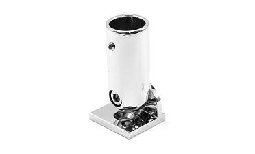 Соединитель труба-стена 19 мм, шарнирный, латунь, полированная t916 PС купить в Перми