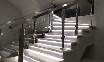 Ограждения из нержавейки со стеклом в Перми. Готовые проекты ПерилаГлавСнаб