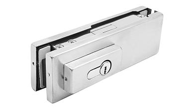 Замок для стеклянной двери центральный с прямоугольным ригелем, шлифованный, вырез 13 t152 SSS купить в Перми