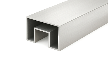 Труба 40х60 мм, с пазом 24х24 мм, шлифованная (AISI 304) k824-2 купить в Перми