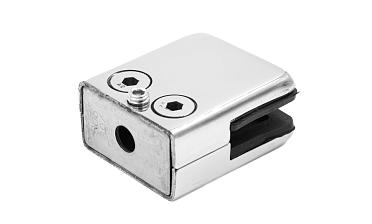 Стеклодержатель штампованный, под стекло 10 мм (5+5 мм), на плоскость 40х24х48 полированный (AISI 304) k352-10 купить в Перми