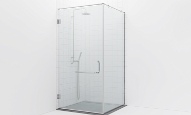 Комплект фурнитуры для душевой перегородки на профиле с угловой штангой t551-1 купить в Перми