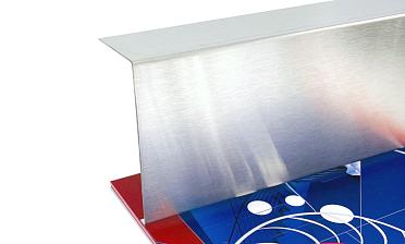 Накладка для крепления (тыльная/лицевая) из шлифованной нержавейки 1.0 мм длина 2,0 м k601-24 купить в Перми