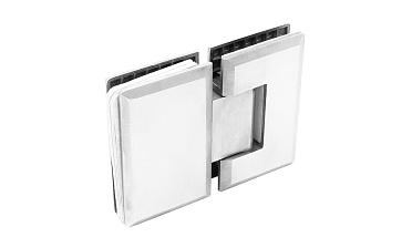 Петля для душевой кабины стекло-стекло 180° 90х55 мм, шлифованная  t303 SSS купить в Перми