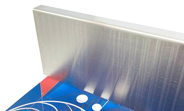 Тыльная накладка из шлифованной нержавейки на профиль т100 15.5х101 мм длина 2 м т100-10 2