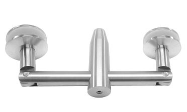 Крепление двойное с рутелями к стене, AISI 304 k629 купить в Перми