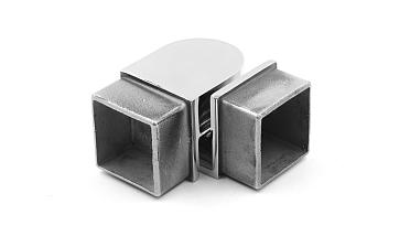 Поворот поручня 40х40 мм, регулируемый, полированный, (AISI 304) k366 купить в Перми