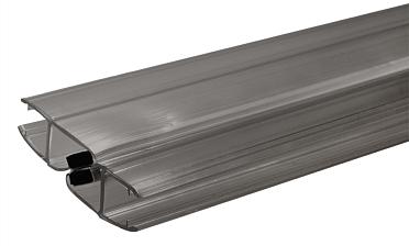 Комплект уплотнителей для стекла 8мм (2 шт.), полупрозрачный черный, стекло-стекло, с магнитом 90°/180°, 2,2 м t210-2 BL купить в Перми