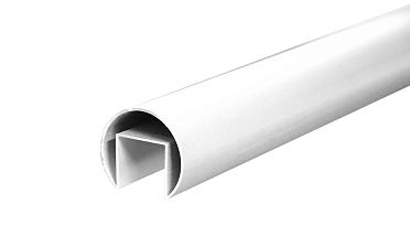 Труба  Ø42.4 мм, с пазом 24х24 мм, анодированный алюминий Фk820 AL купить в Перми