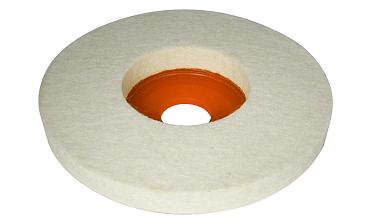 K427-3 войлок белый Ø125х10 мм очищенный, для тонкой полировки 11 000 rpm, Premium k427-3  купить в Перми