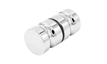 Ручка-кноб для двери 32х38 мм латунь-хром, полированная t692 PC купить в Перми