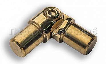 Поворот ригеля Ø16х1.5 мм, с двумя установочными штифтами, шарнирный, золото (AISI 304) k060-88 купить в Перми