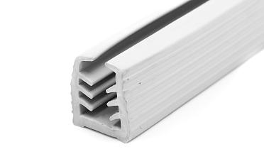 Уплотнитель в поручень с пазом 27х30 для стекла 10 мм, EPDM (палки 3 м) СЕРЫЙ Фk305-G купить в Перми