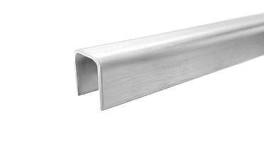 Профиль П-образный, L=2000 мм, t=1.5 мм, для стекла 12 мм, шлиф. (AISI 304) Ф-0455 купить в Перми