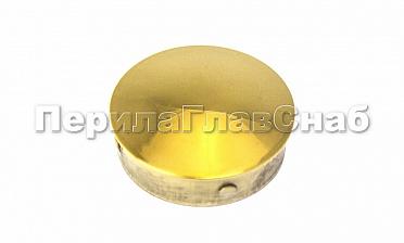 Заглушка штампованная Ø38х1.5 мм, (AISI 304), под золото Фk036-88 купить в Перми