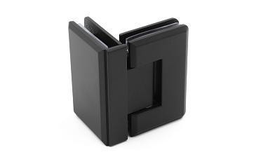 Петля для душевой стекло-стекло 90х55 мм, 90°, цинк, черный t304 BZn купить в Перми