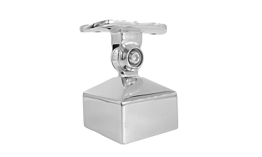 Наконечник 40х40 мм внешний полированный, с ложе под Ø50.8 мм, литой, регулируемый, облегченный, AISI 304, k239-4-NEW купить в Перми