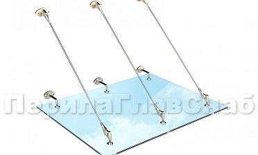 Комплект фурнитуры для козырька 1200х1500 (на вантах/тягах) k671-12-15 купить в Перми