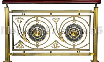 Латунные ограждения лестниц серия – Валгалла XL04 в Перми. Готовые проекты ПерилаГлавСнаб