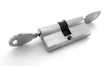 Личинка латунная 30х30мм для замка t155 ключ-ключ t155-101 SSS купить в Перми