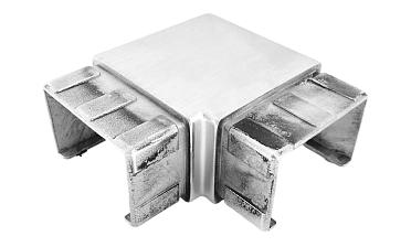 Отвод для поручня с пазом 40х60 мм, шлифованный (AISI 304) Фk542-2 купить в Перми