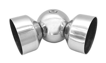 Поворот дер./пласт. поручня Ø49х0.8 мм, полированный, (AISI 201) k053-4 купить в Перми