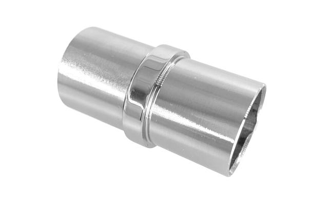 Соединитель трубы Ø25.1х1.45мм, полированный, AISI 304, с насечками k086-25