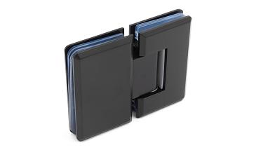 Петля для душевой кабины стекло-стекло 180°, 90*55, цинк, черн. t303 BZn купить в Перми