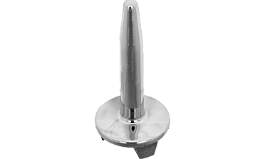 Наконечник палец (солдатик) на стойку Ø38.1 мм, без ложемента, литой, полированный, повышенной коррозионной стойкости, под сварку, облегченный, нержавеющий AISI 316, k034-3 купить в Перми