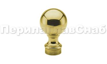 Наконечник стойки шар, Ø38.1 мм, литой, утяжеленный, золото k070-88 купить в Перми