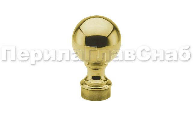 Наконечник стойки шар, Ø38.1 мм, литой, утяжеленный, золото k070-88