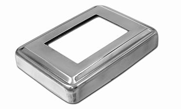 Низ стойки под трубу 105х75х0.8 мм для трубы 61х41 мм, полированный 400 Grit (AISI 304) k399 купить в Перми