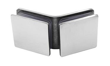 Коннектор для душевой кабины стекло-стекло 135° 45х45 мм латунь-хром t726 PC купить в Перми