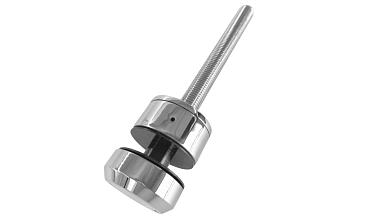 Комплект торцевого крепления несущего стекла, шпилька М16 AISI304, гайка-шайба Ø50х10мм, с регулировкой вылета 25-39мм, полированный, AISI 304 k277-11 купить в Перми