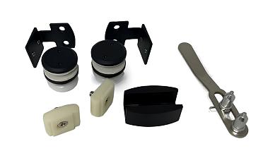 Комплект раздвижной системы на G-профиле, черный t407 BL  купить в Перми