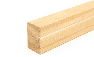 Дубовый поручень 60х40 некрашеный БЕЗ ПАЗА, Премиум Ф-1196 купить в Перми