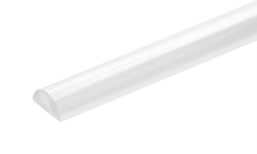 Порог для душевых пластиковый 3000 мм, прозрачный, t218 купить в Перми