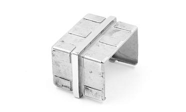 Соединитель для поручня с пазом 40х60 мм, полированный (AISI 304) k541 купить в Перми