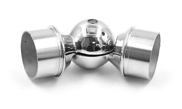 Поворот литой, регулируемый, "шар" с установочными кольцами, под Ø50.8 мм, (AISI 304) k558 купить в Перми