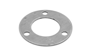 Фланец стойки 38/80 х 3 мм, 3 отв х М10 х 20, черный металл k116-38-9 купить в Перми