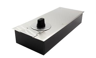 Доводчик для стеклянной двери до 80 кг EN2, напольный, 500 тыс. циклов, нержавеющая сталь AISI 304, шлифованная t182 SSS купить в Перми