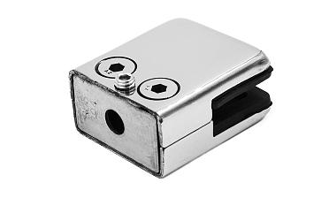 Стеклодержатель штампованный, под стекло 8 мм (4+4 мм), на плоскость 40х24х48 полированный (AISI 304) k352 купить в Перми