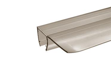 Уплотнитель для стекла 8 мм, полупрозрачный черный, 90°, стекло-стекло 2200 мм t215-2 BL купить в Перми