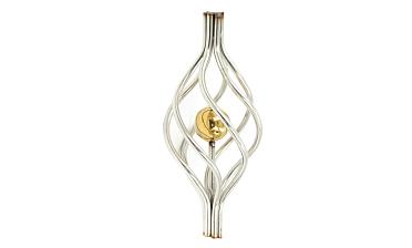 Декоративная вставка (корзинка) для стойки Ø25 мм, с золотым шаром k388-2 купить в Перми