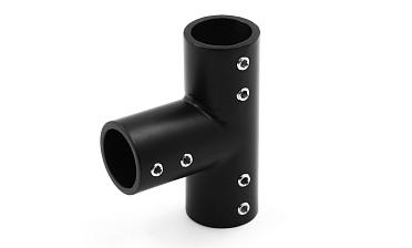 Соединитель-тройник для трубы 19 мм, нержавеющая сталь AISI 304, черная t902 BZn купить в Перми