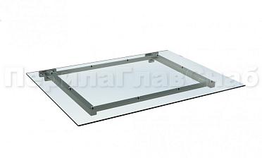 Козырек из поликарбоната на прямом каркасе купить в Перми