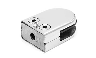 Стеклодержатель штампованный под стекло 10 мм (5+5 мм), на плоскость 40х24х54 полированный (AISI 304) k539-10 купить в Перми