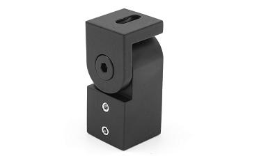 Держатель труба-стена, регулируемый, Ø19 мм, нерж., черный t908 BL купить в Перми