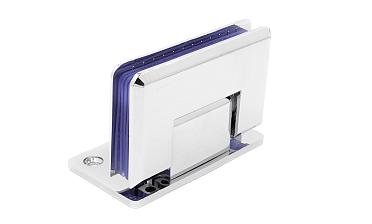 Петля для душевой кабины стена-стекло 90° с односторонним креплением, 90*55, цинк, полированная t305 PZn купить в Перми